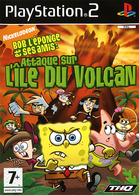 Bob L'eponge Et Ses Amis - Attaque Sur L'ile Du Volcan — box-2D (FR)