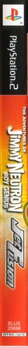 Nickelodeon Jimmy Neutron - Boy Genius, Jet Fusion — box-2D-side (US)