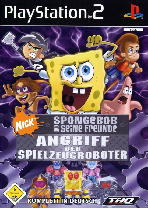 Nickelodeon SpongeBob and Friends - Attack of the Toybots — box-2D (DE)