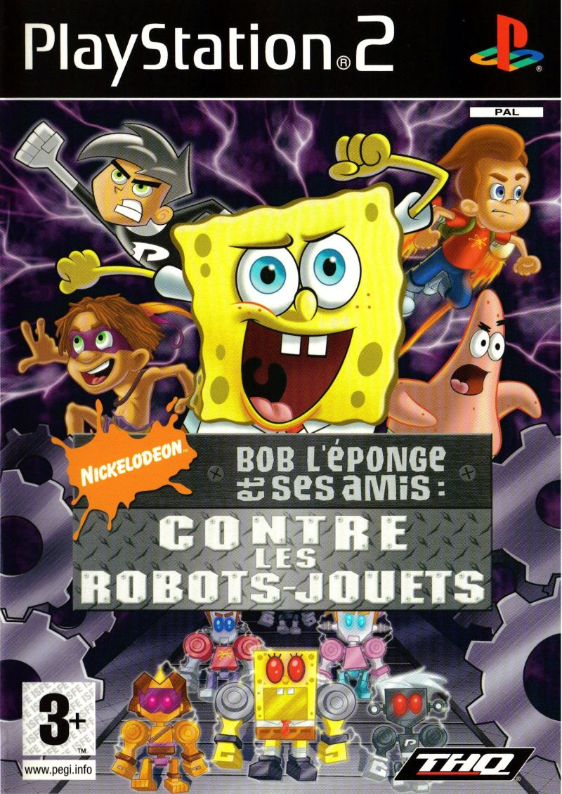 Nickelodeon SpongeBob and Friends - Attack of the Toybots — box-2D (FR)