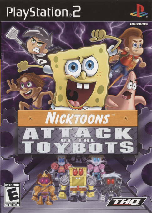 Nickelodeon SpongeBob and Friends - Attack of the Toybots box art
