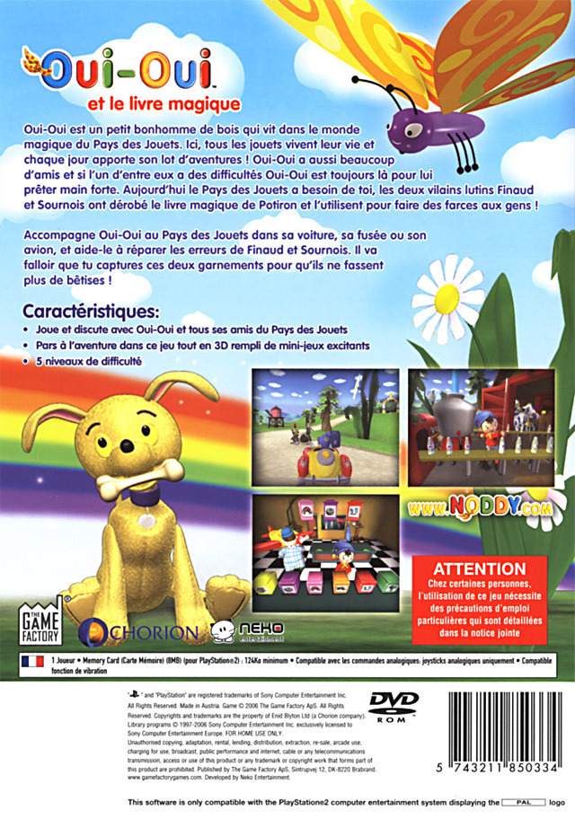 Oui-oui Et Le Livre Magique — box-2D-back (FR)