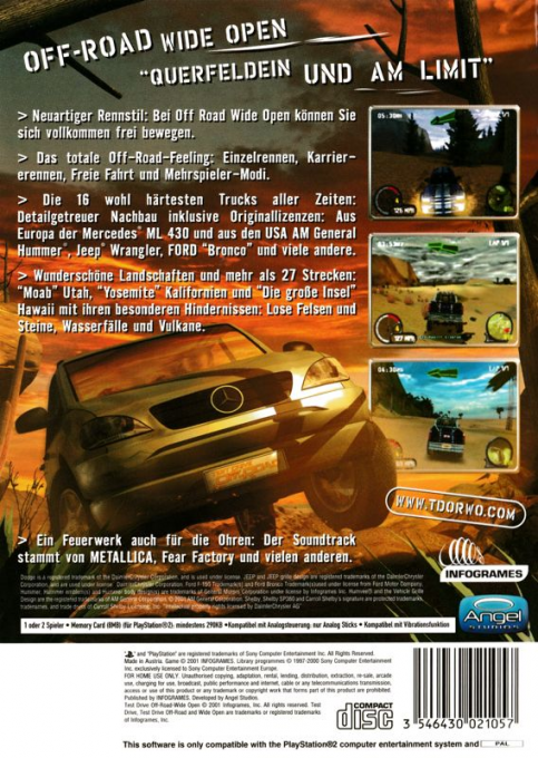 Test Drive Off-road Wide Open — box-2D-back (DE)