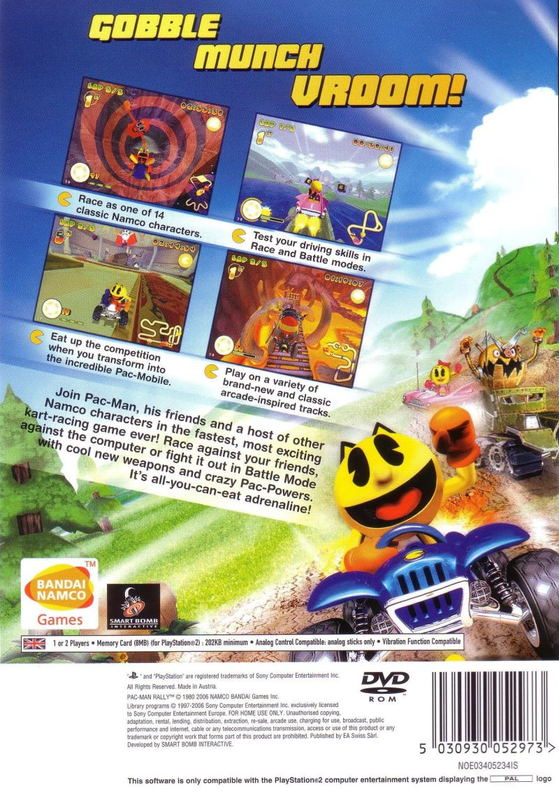 Pac-man Rally — box-2D-back (EU)
