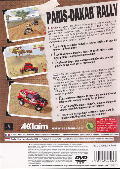 Paris-dakar Rally — box-2D-back (FR)