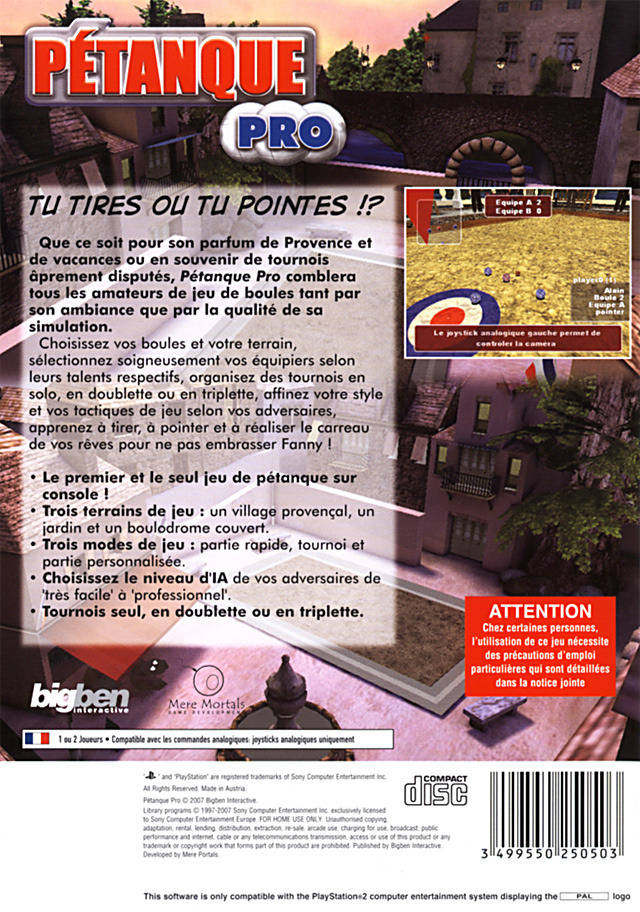 Petanque Pro — box-2D-back (FR)