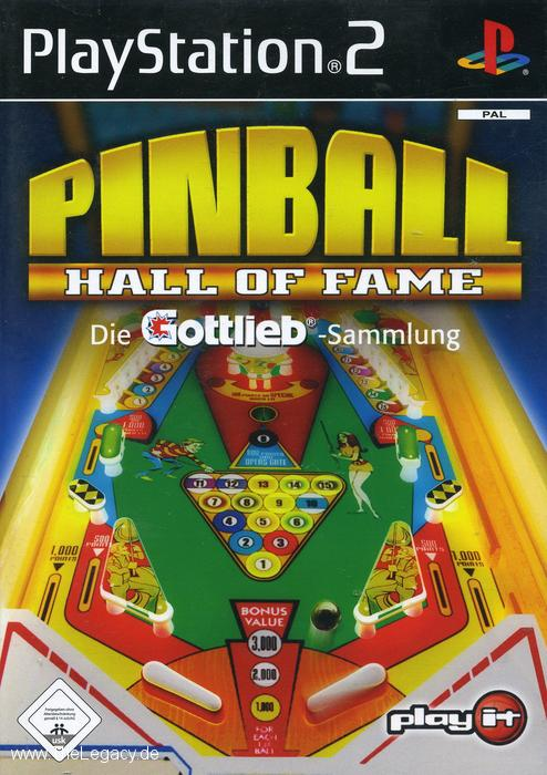 Pinball Hall Of Fame - The Gottlieb Collection — box-2D (DE)