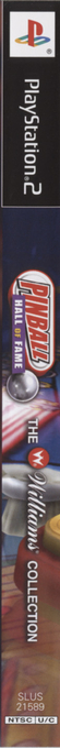 Pinball Hall Of Fame - The Williams Collection — box-2D-side (US)