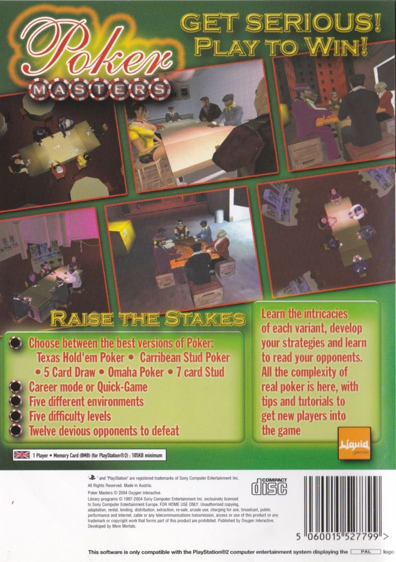 Poker Masters — box-2D-back (EU)