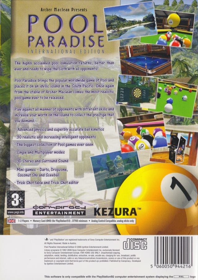 Pool Paradise - International Edition — box-2D-back (EU)