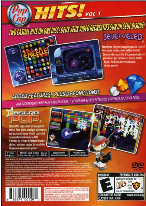 Popcap Hits Vol 1 — box-2D-back (US)
