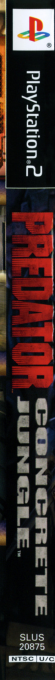 Predator - Concrete Jungle — box-2D-side (US)
