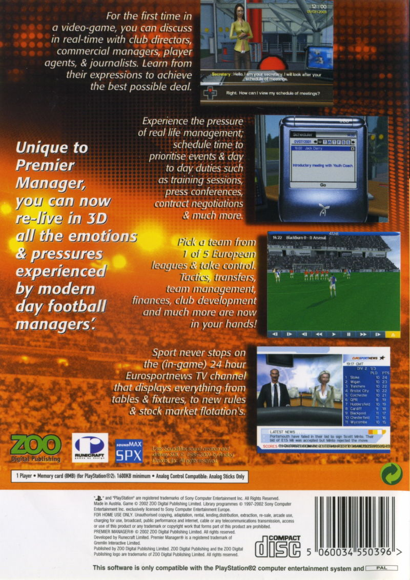 Premier Manager 2002-2003 — box-2D-back (EU)