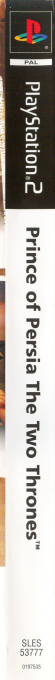 Prince of Persia - The Two Thrones — box-2D-side (EU)