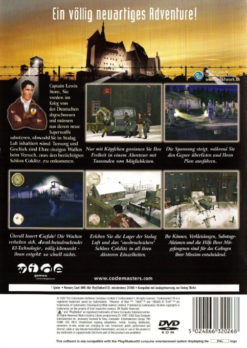 Prisoner Of War — box-2D-back (DE)