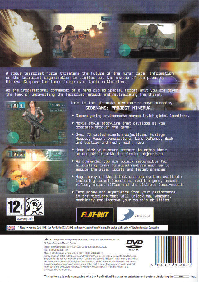 Project Minerva Professional — box-2D-back (EU)