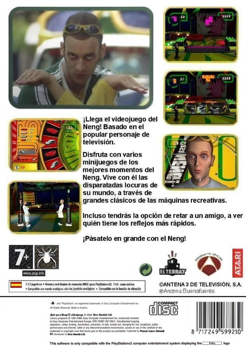 Que Pasa Neng! El Videojuego — box-2D-back (SP)