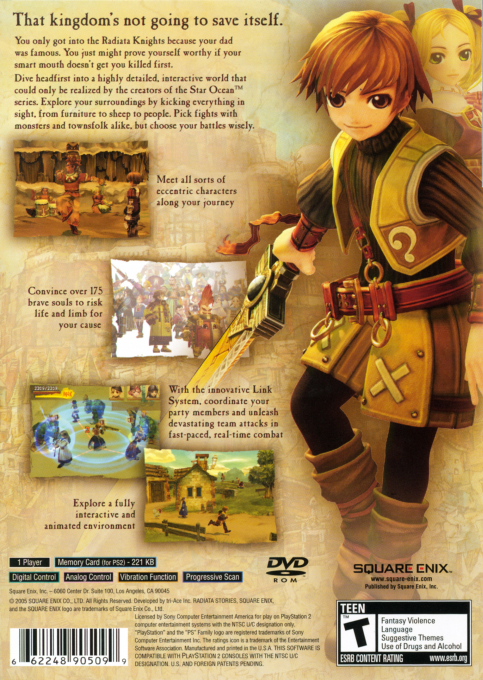 Radiata Stories — box-2D-back (US)