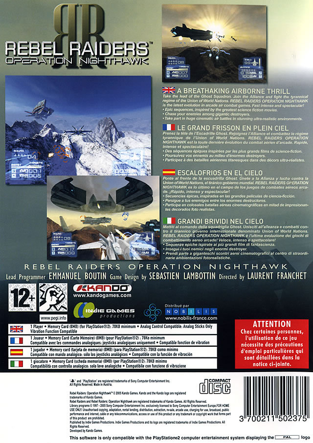 Rebel Raiders - Operation Nighthawk — box-2D-back (EU)