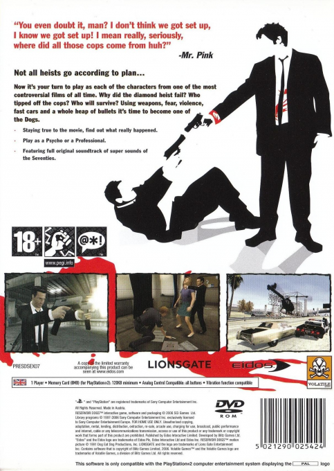 Reservoir Dogs — box-2D-back (EU)