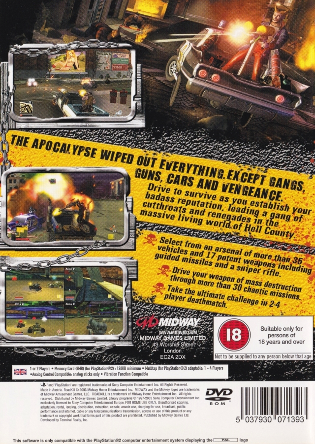 Roadkill — box-2D-back (EU)