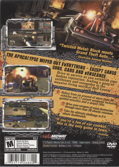 Roadkill — box-2D-back (US)