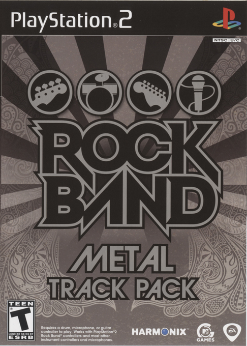 Rock Band - Metal Track Pack box art