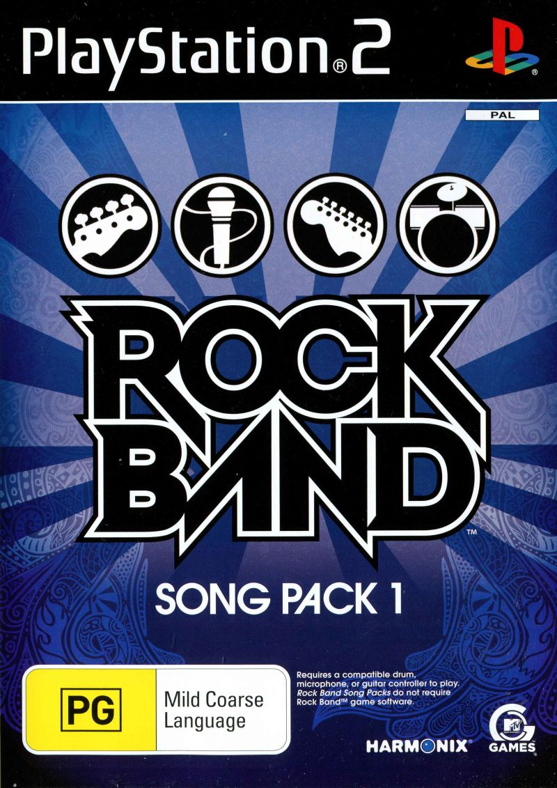 Rock Band Song Pack 1 — box-2D (AU)