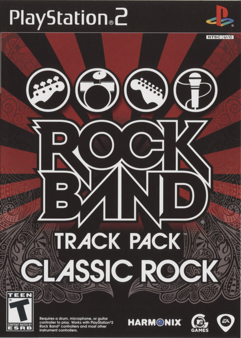 Rock Band - Classic Rock Track Pack box art