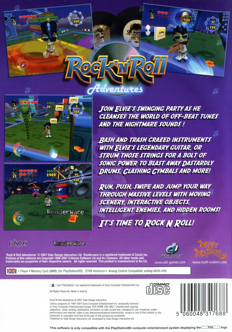 Rock'n'roll Adventures — box-2D-back (EU)