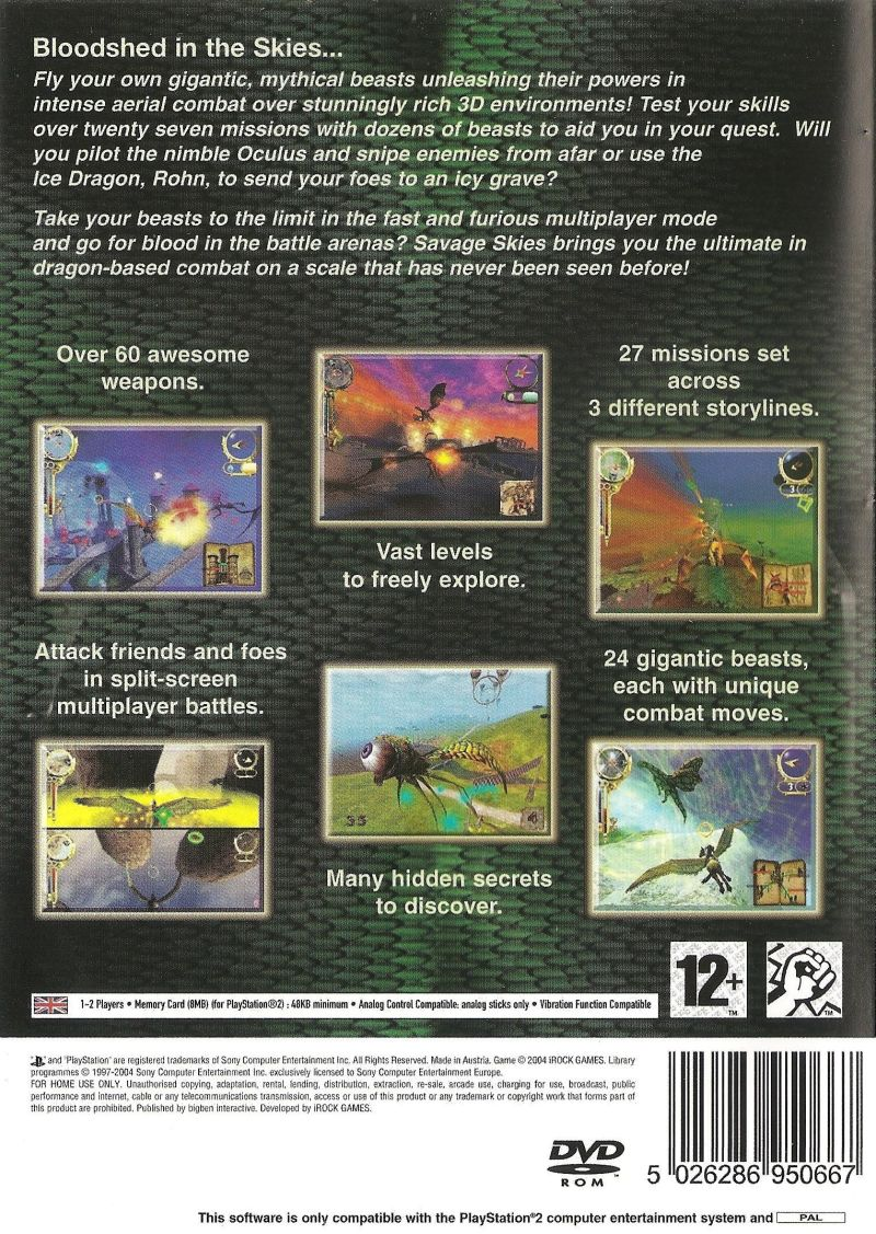 Savage Skies — box-2D-back (EU)