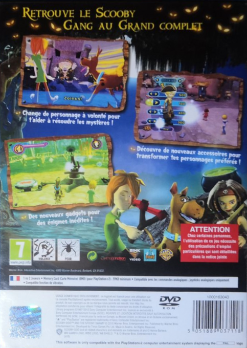 Scooby-doo! And The Spooky Swamp — box-2D-back (FR)