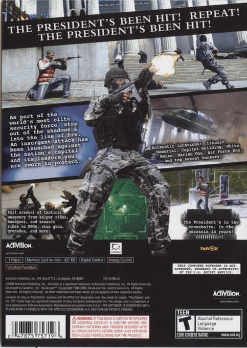 Secret Service — box-2D-back (US)