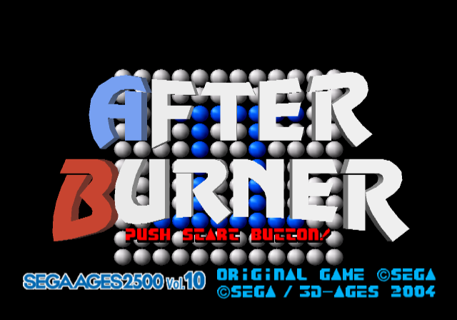 Sega Ages 2500 Series Vol. 10 - After Burner 2 — sstitle (JP)