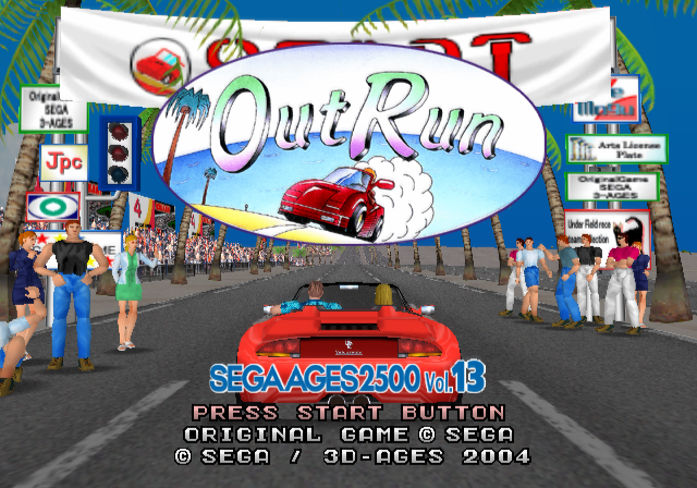 Sega Ages 2500 Series Vol. 13 - Outrun — sstitle (JP)