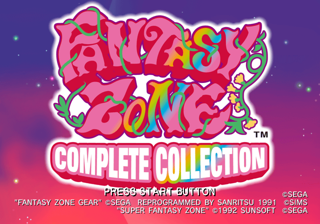 Sega Ages 2500 Series Vol. 33 - Fantasy Zone - Complete Collection — sstitle (JP)