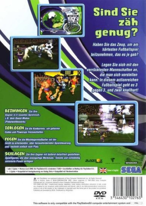Sega Soccer Slam — box-2D-back (DE)