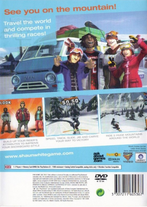 Shaun White Snowboarding — box-2D-back (EU)