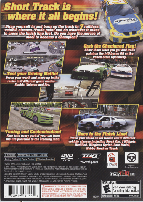 Short Track Racing - Trading Paint — box-2D-back (US)