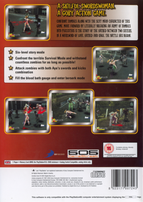 Zombie Zone — box-2D-back (EU)