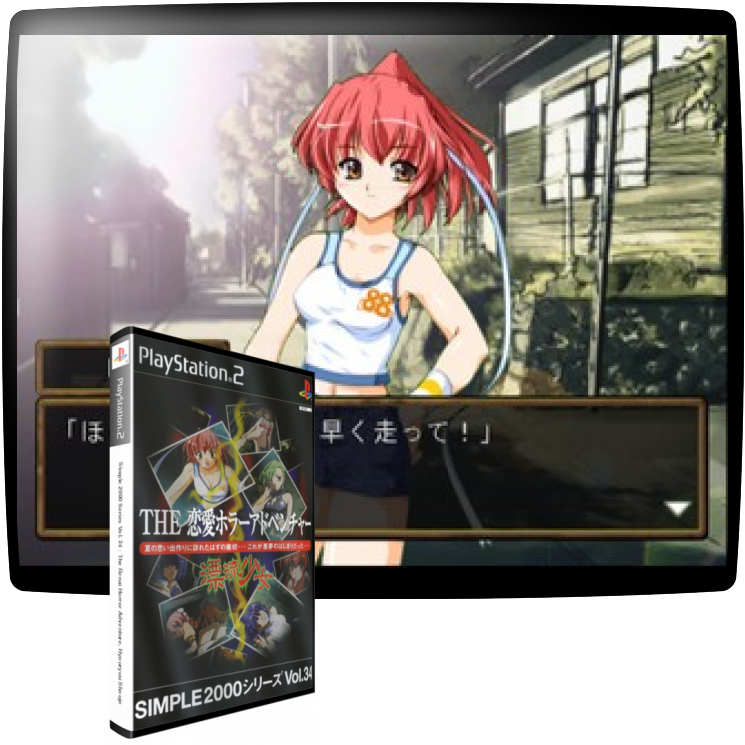 Simple 2000 Series Vol. 34 - The Renai Horror Adventure - Hyouryuu Shoujo — mixrbv1 (JP)