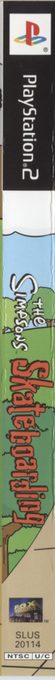 Simpsons - Skateboarding, The — box-2D-side (US)