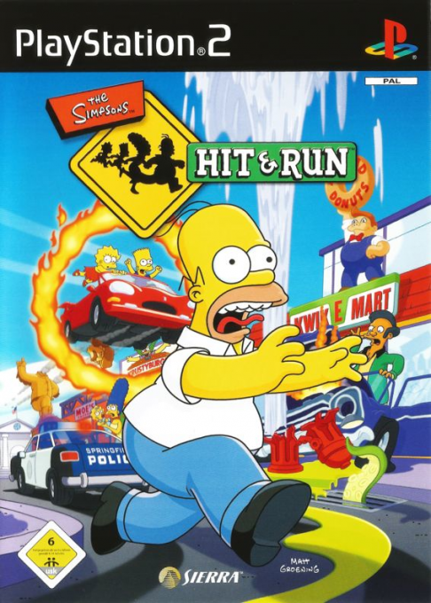 Simpsons - Hit And Run, The — box-2D (DE)