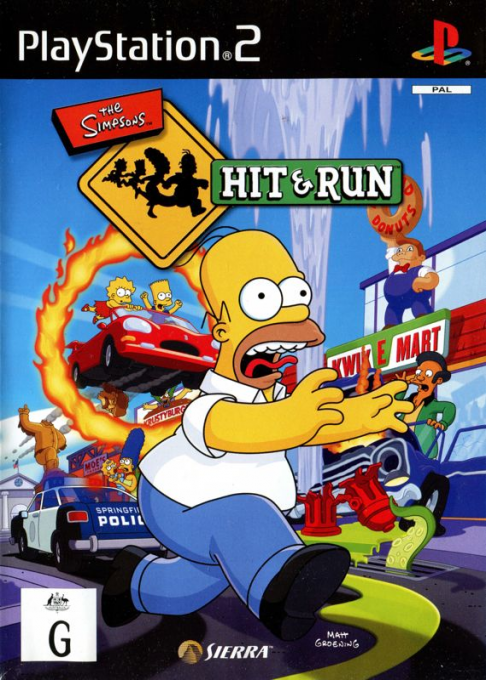 Simpsons - Hit And Run, The — box-2D (AU)