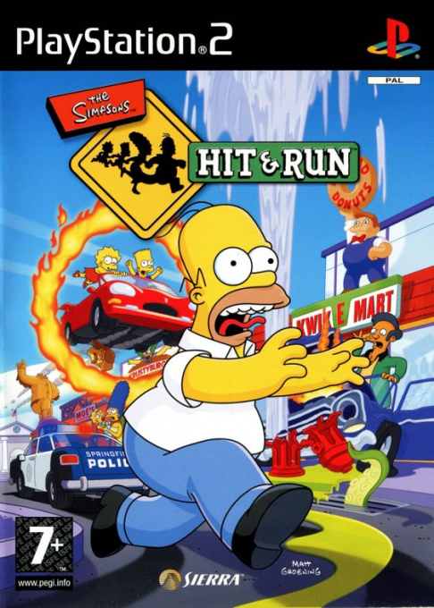 Simpsons - Hit And Run, The — box-2D (EU)