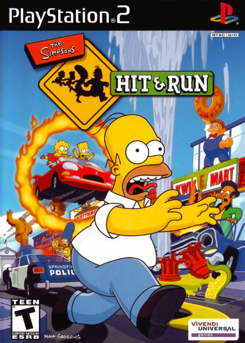 Simpsons - Hit And Run, The box art