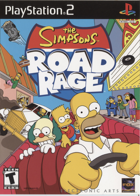 Simpsons - Road Rage, The box art