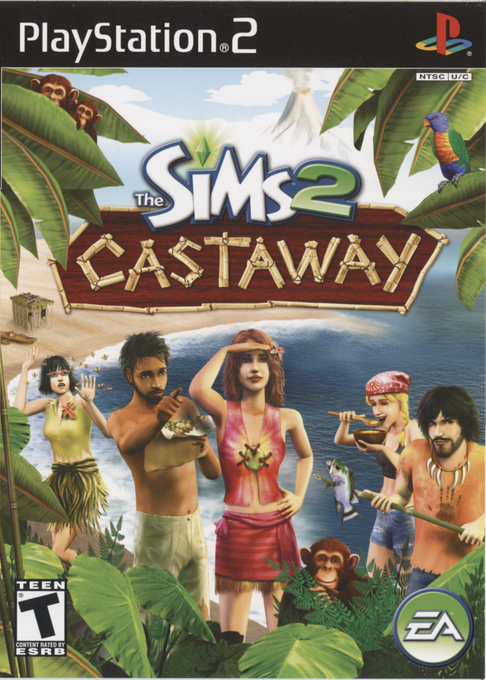 Sims 2 - Castaway, The box art
