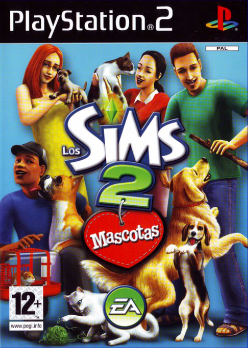 Sims 2 - Pets, The — box-2D (SP)