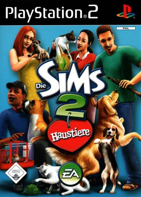 Sims 2 - Pets, The — box-2D (DE)